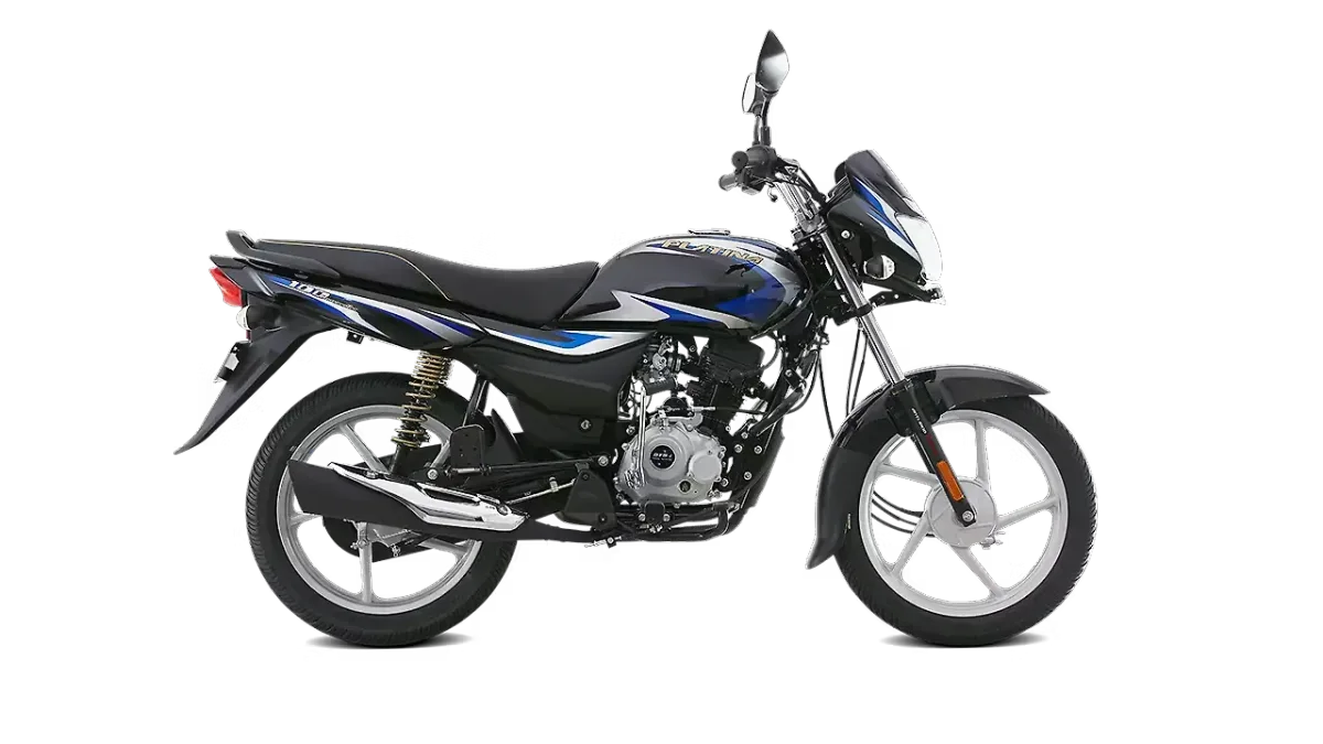 Bajaj Platina 100 side view