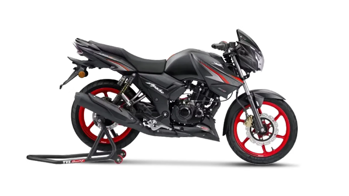 TVS Apache RTR 160 side view
