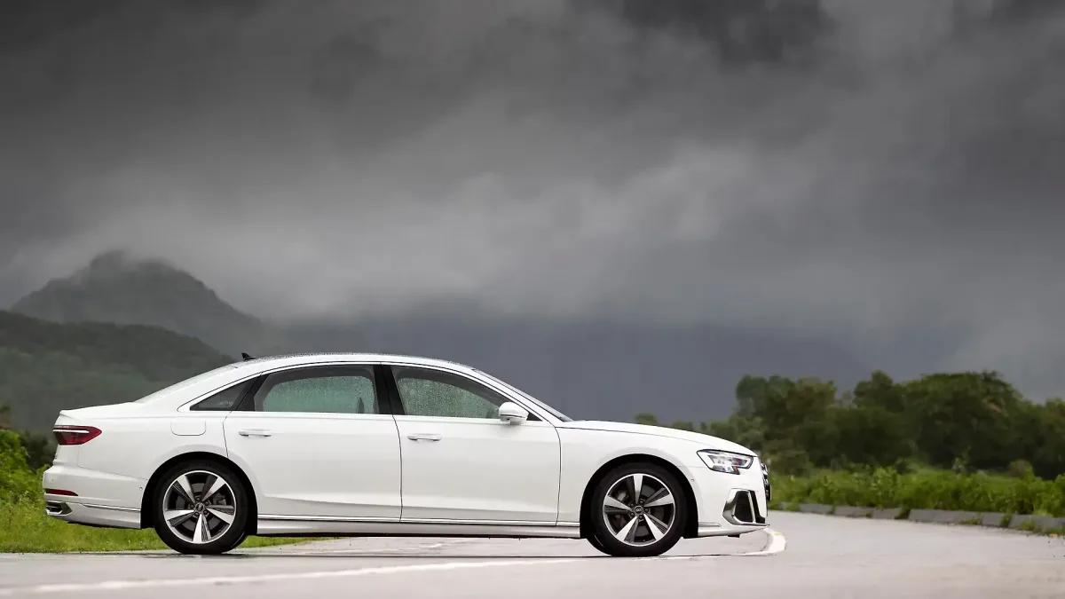 Audi A8 L side view