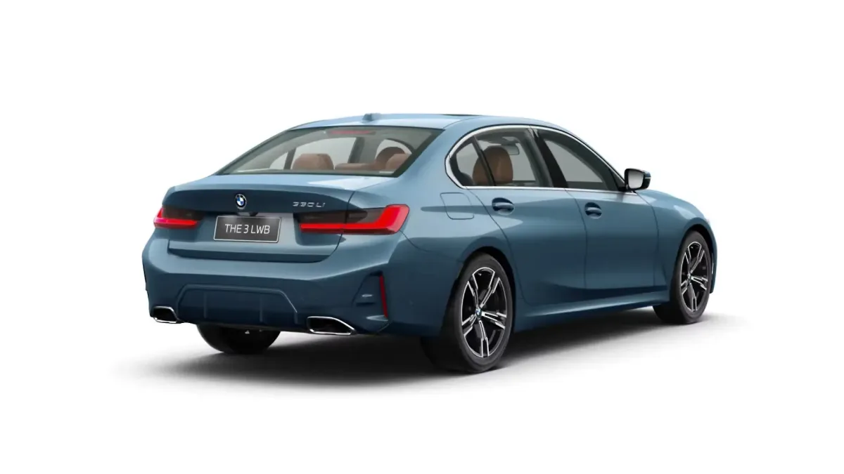 BMW 3 Series rear three-quarter view