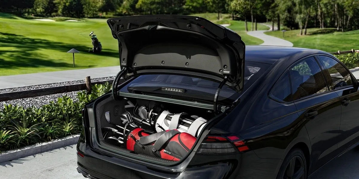 Honda Accord trunk loaded with luggage