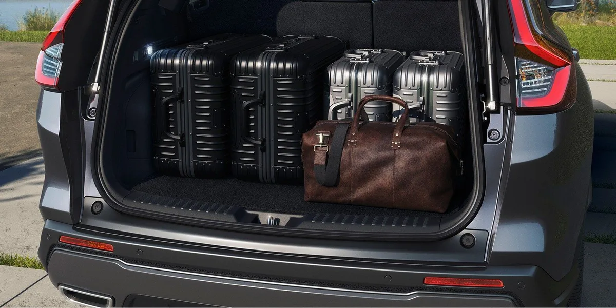 2027 Honda CR-V cargo area with luggage