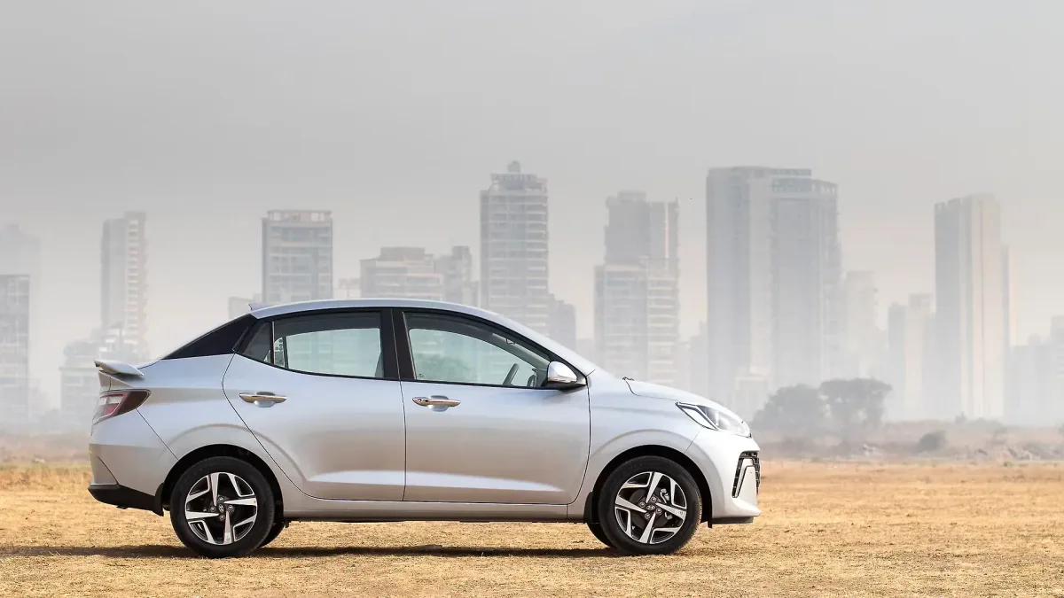 Hyundai Aura side view
