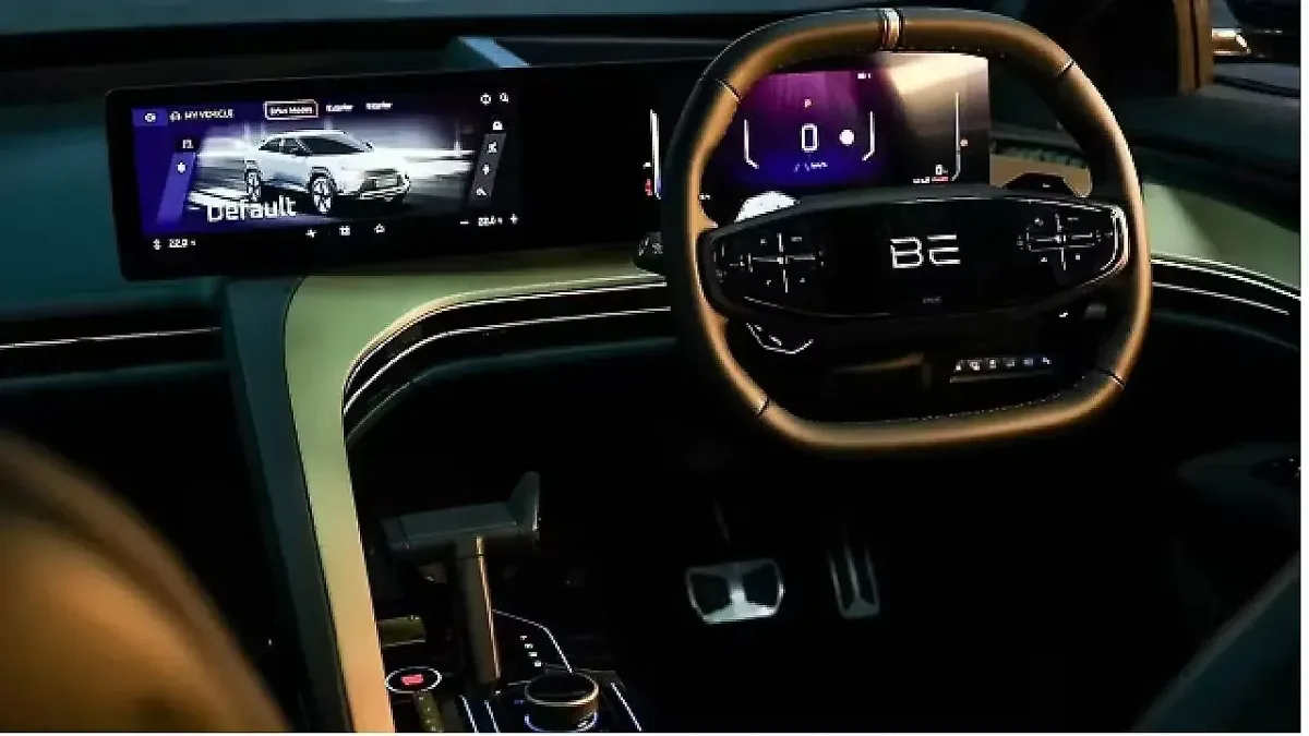 Mahindra BE 6e dashboard