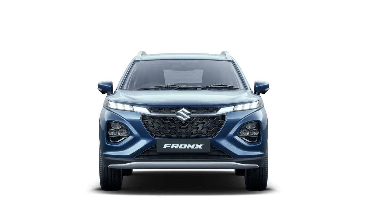 Maruti Suzuki Fronx in Nexa Blue, exterior front