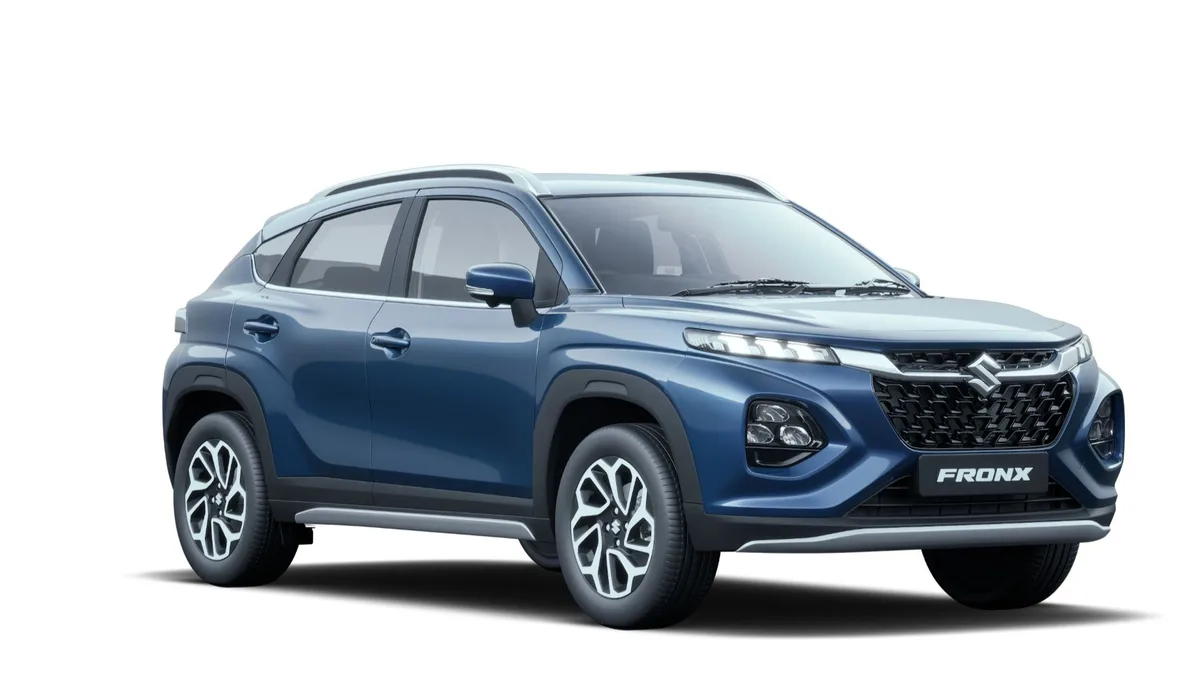 Maruti Suzuki Fronx in Nexa Blue, exterior front