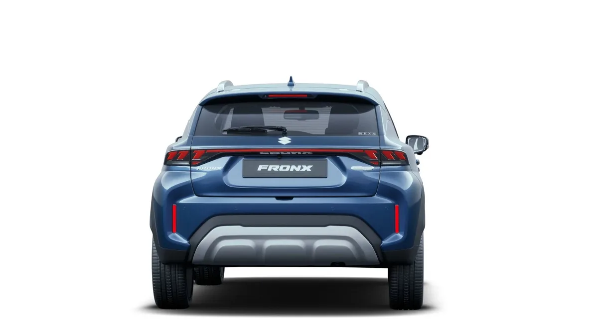 Maruti Suzuki Fronx in Nexa Blue, exterior rear