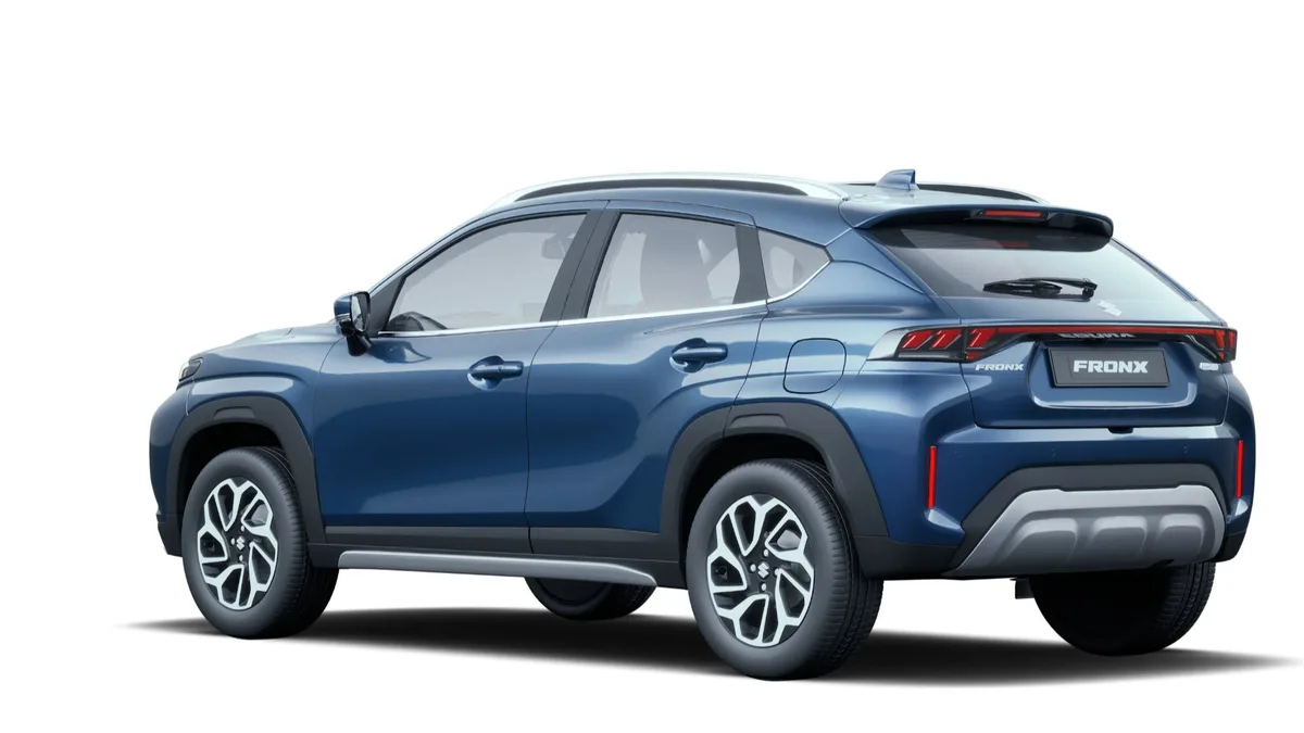 Maruti Suzuki Fronx in Nexa Blue, exterior rear