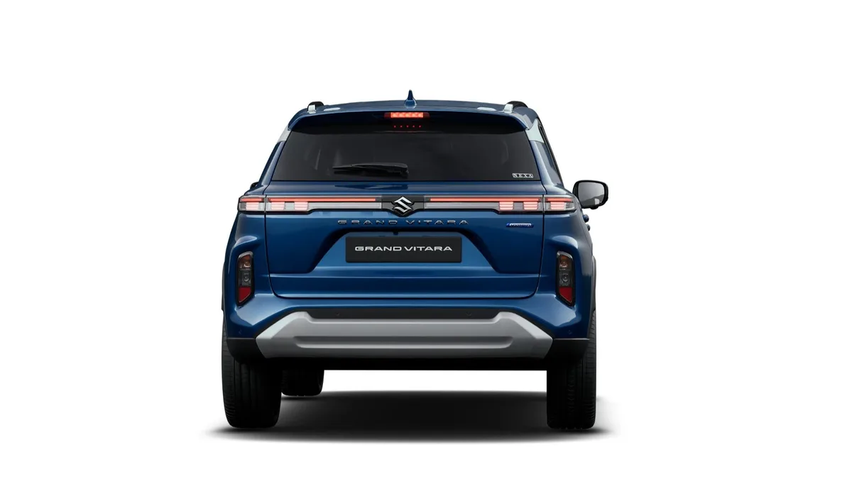 Maruti Suzuki Grand Vitara in Nexa Blue, exterior rear