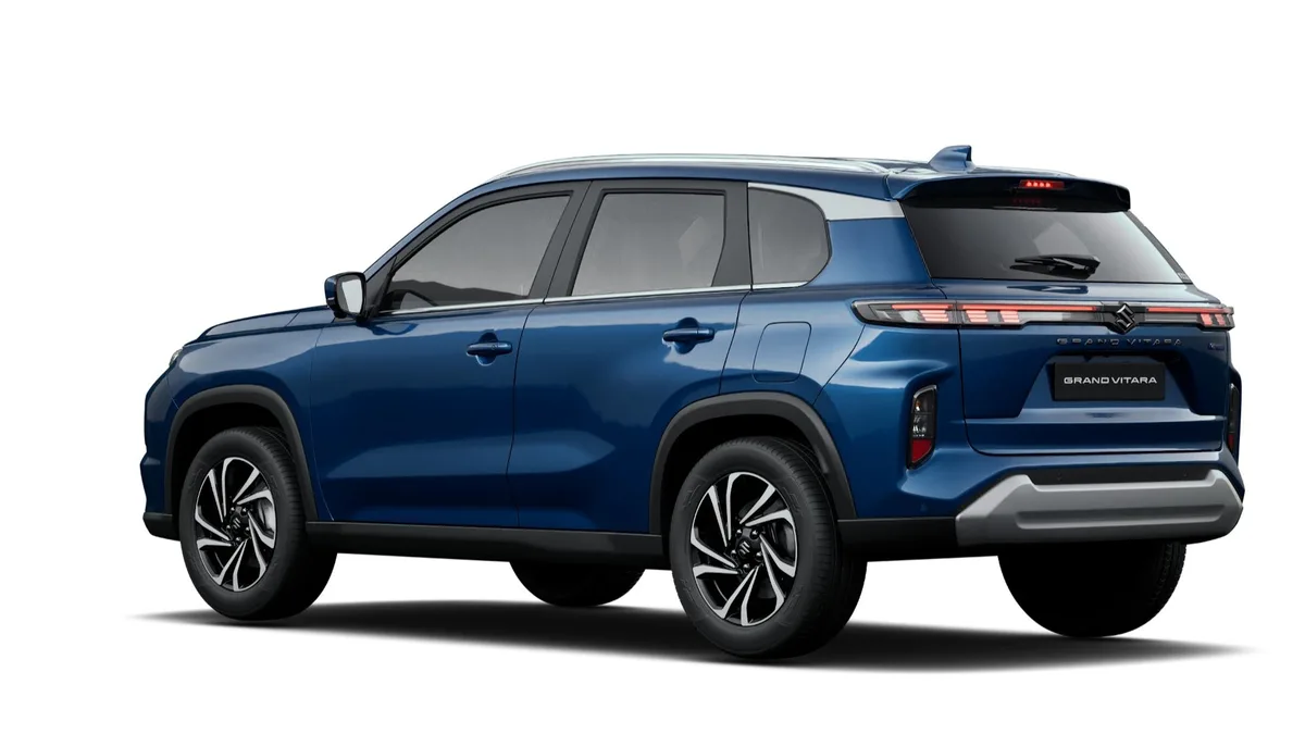 Maruti Suzuki Grand Vitara in Nexa Blue, exterior rear