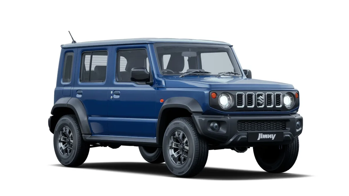 Maruti Suzuki Jimny 5-door in blue, exterior front