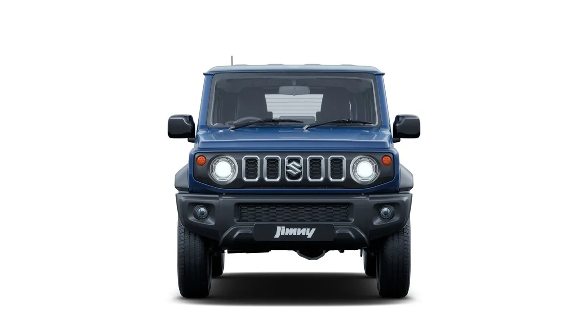 Maruti Suzuki Jimny 5-door in blue, exterior front