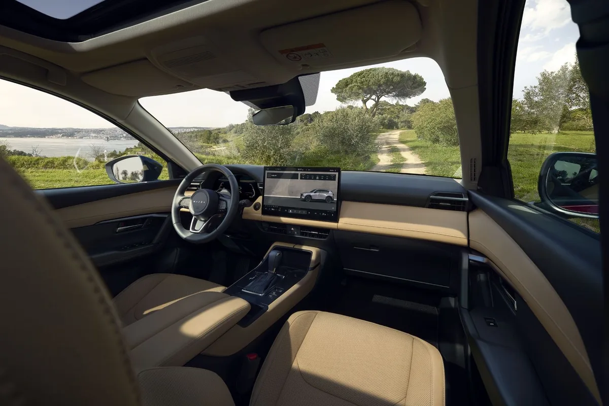Mazda CX-5 dashboard with large center touchscreen