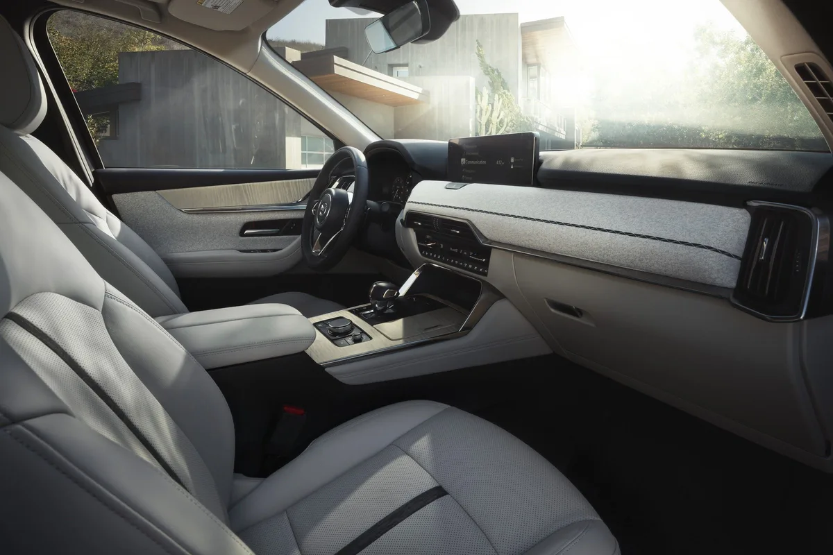Mazda CX-90 front seats and center console