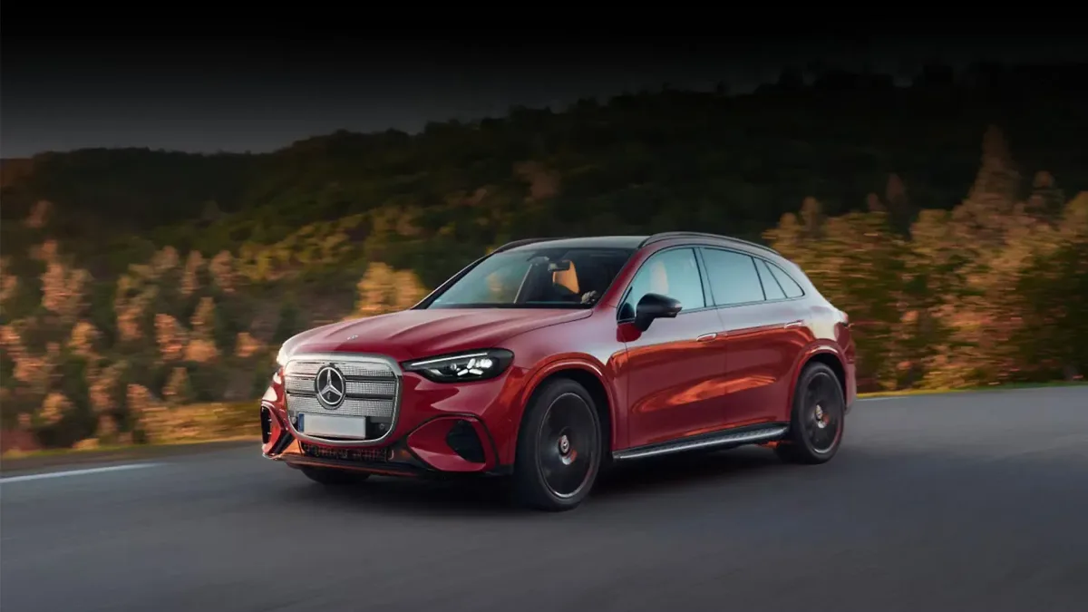 Mercedes-Benz GLC Electric on the road