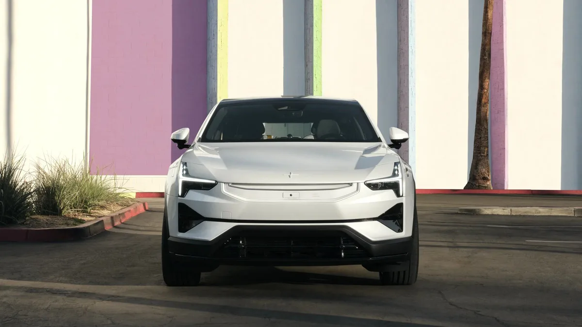 Polestar 3 in white, front view
