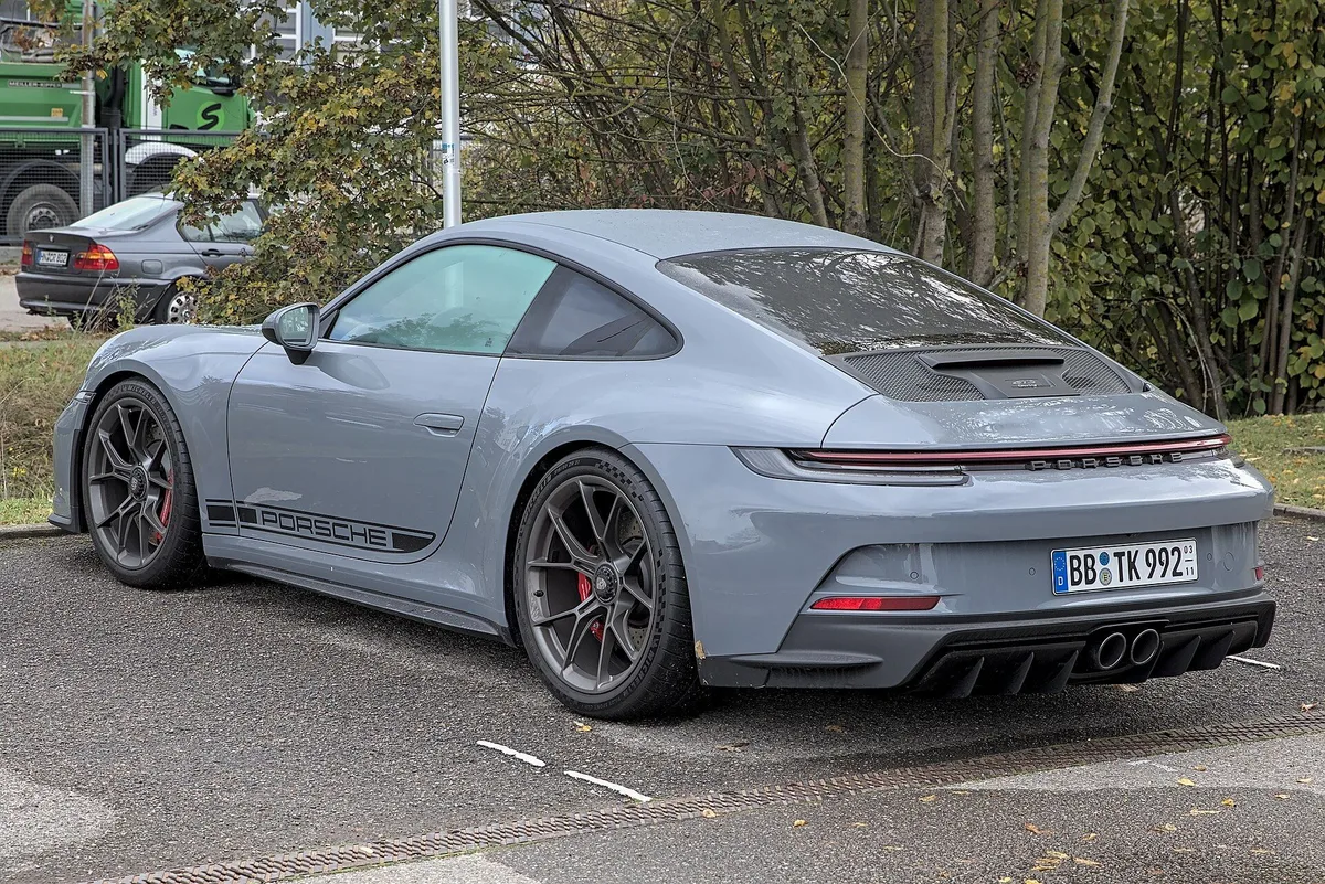 Porsche 911 GT3 rear three-quarter view