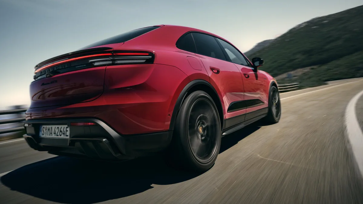 Porsche Macan Electric rear close-up