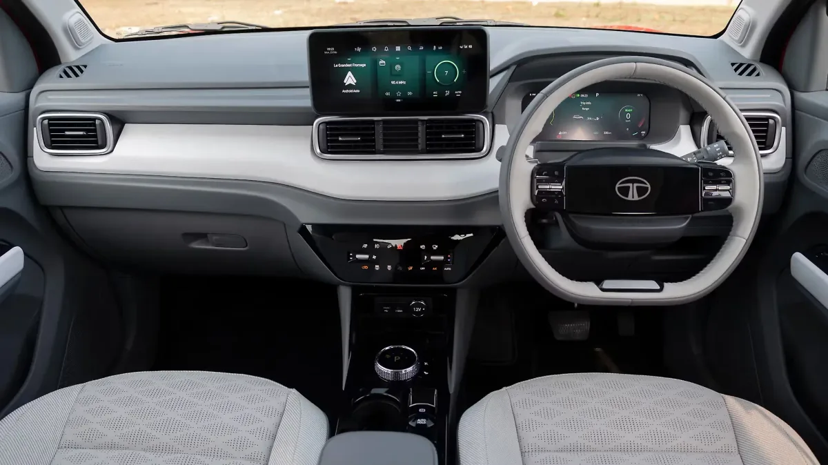 Tata Motors Punch EV dashboard