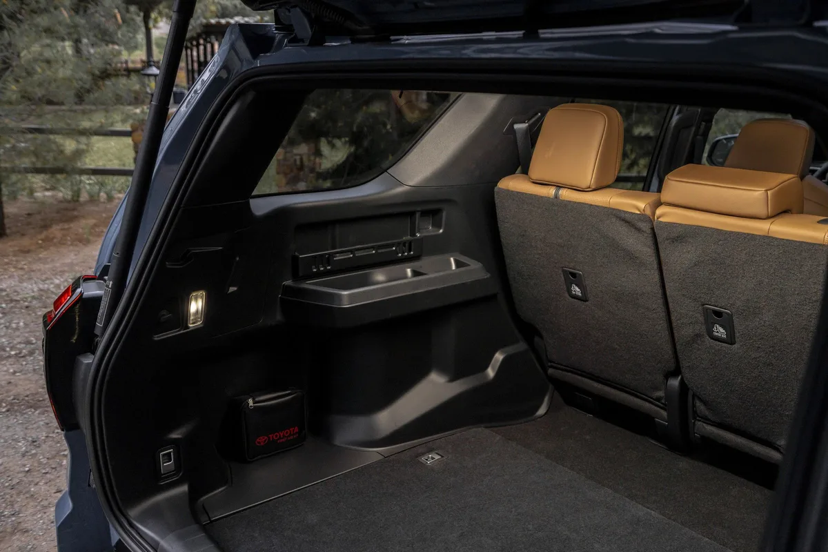 Toyota 4Runner Limited cargo area with rear seats up