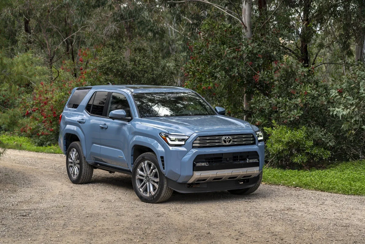 Toyota 4Runner Limited in Heritage Blue, front three-quarter view