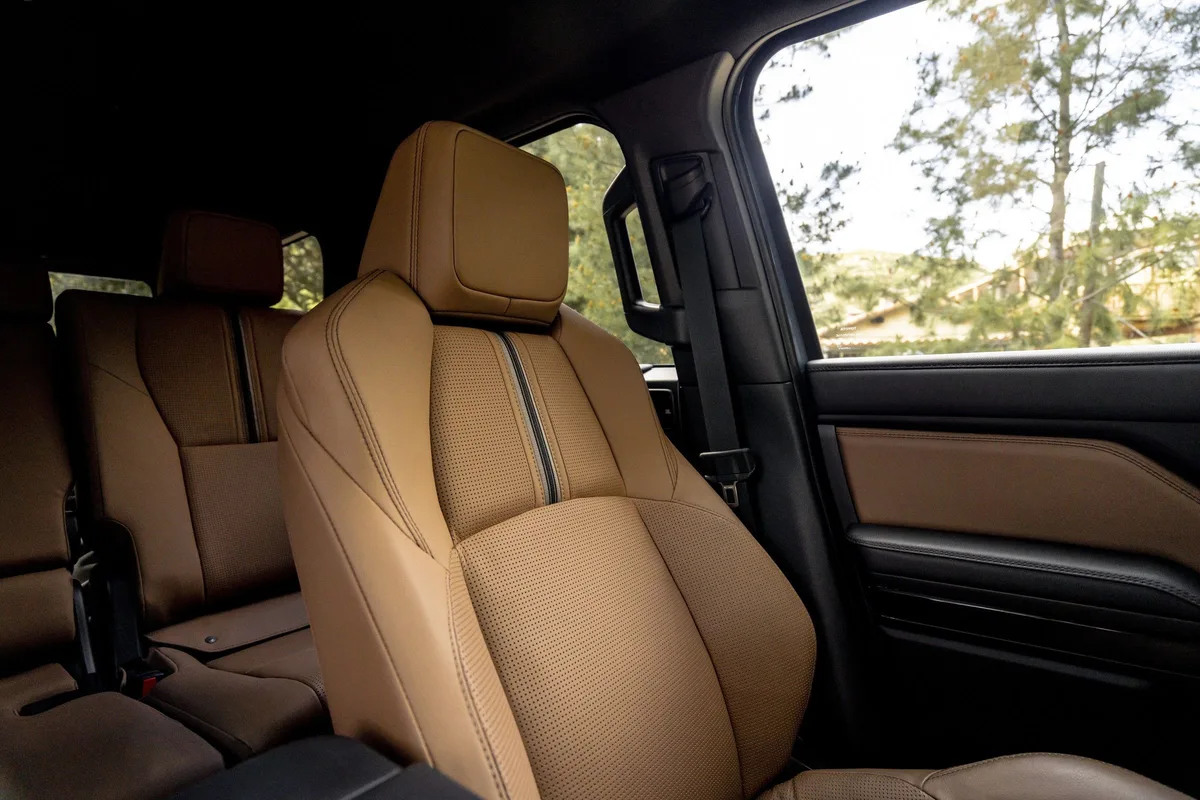 Toyota 4Runner Limited front seats in brown leather
