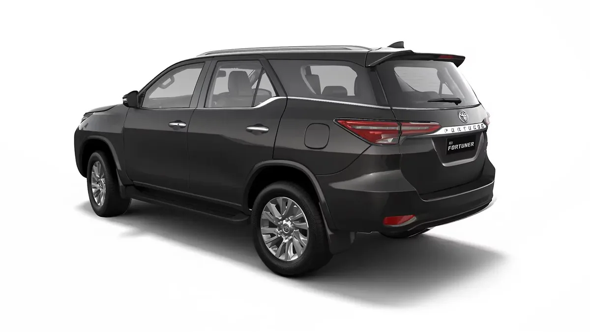 Toyota Fortuner rear three-quarter view