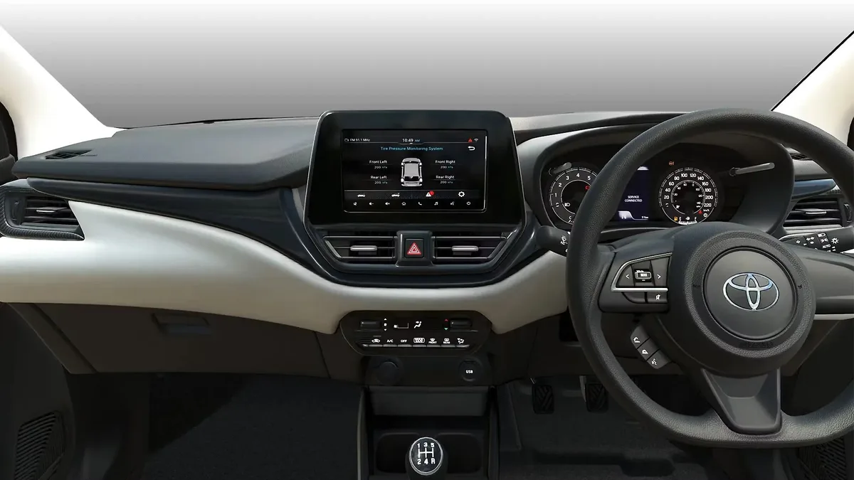 Toyota Glanza dashboard