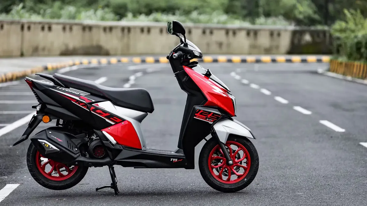 TVS NTORQ 125 side view